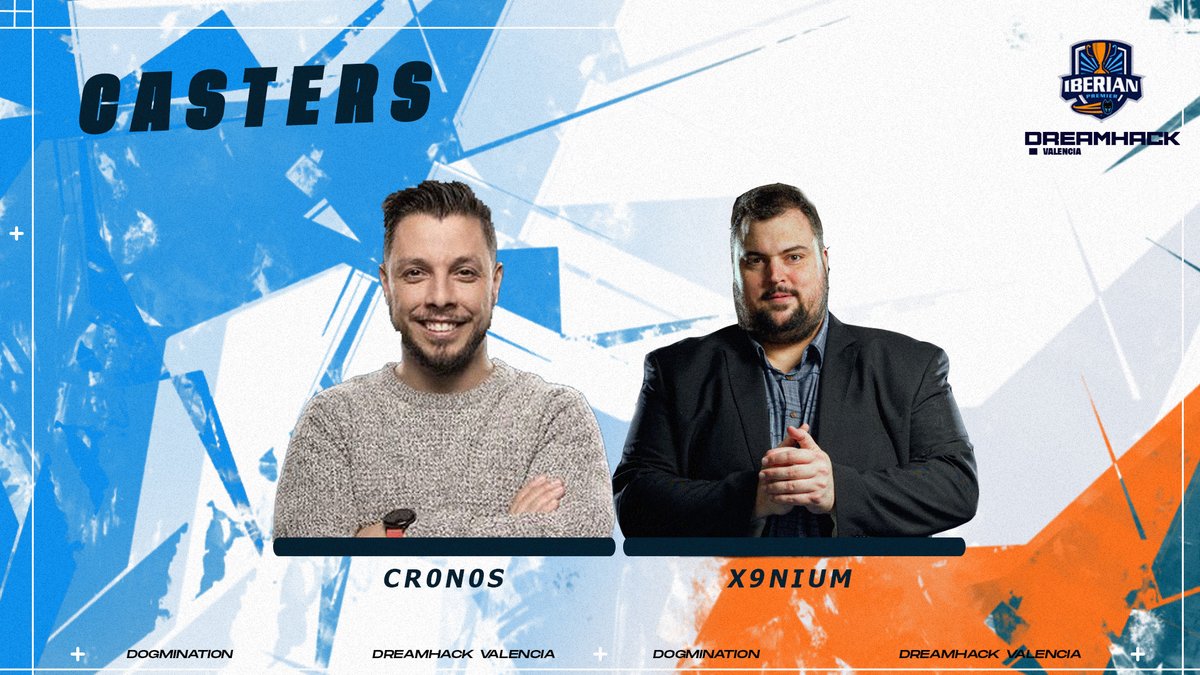 🎙️ NUESTROS CASTERS

La Gran Final de la Dogmination Iberian Premier entre <a href="/FALKE_EC/">Falke Esports</a> y <a href="/RhynoEsports_/">Rhyno Esports</a> contará con las voces de <a href="/x9nium/">Pedro "x9nium" Gómez</a> y <a href="/Cr0n0s/">Toni Soriano</a> 🔥🤩

Ambos estarán presencialmente en @DreamHackSpain para narrar este auténtico partidazo entre el conjunto español y portugués.