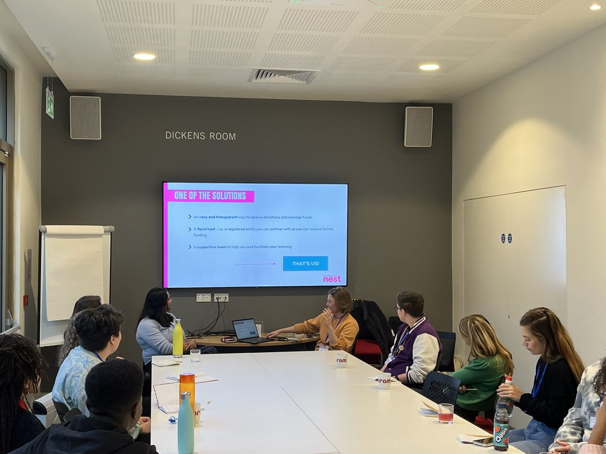 “Governance provides the structure to enable us to do the work we want to do” shared Ava James from Not a Trend in the workshop led by Social Change Nest. #YLCDay23