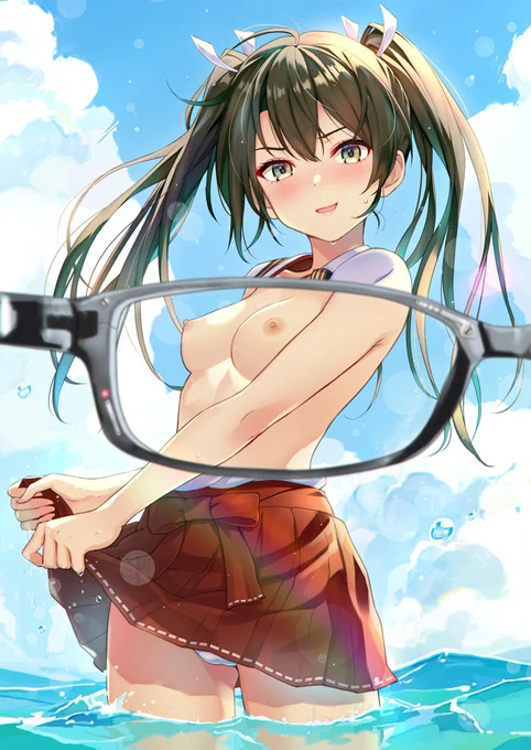 C103 冬コミ 新刊「艦娘の(胸部)装甲が透けるメガネ RETURNS2」出しますリクエストで描いたものに加筆修正したもの+描き下ろしになりますよろしくお願いします 