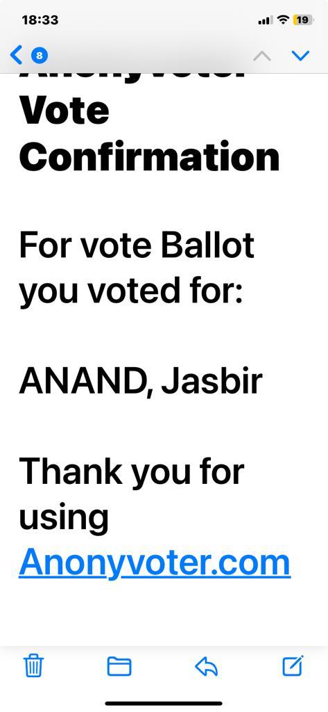 Vote @JasbirAnand2 for the Ealing and Hillingdon GLA seat. She has 25 years of experience, campaigning and working with local residents. She is a people person. I've voted for Jasbir.