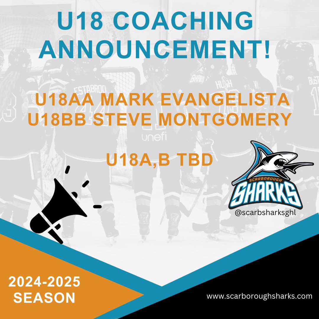 ScarbSharksGHL's tweet photo. We are now accepting applications for rep coaches for the 2024-2025 season. Please see visit https://t.co/fC4bbvWrzf to apply. The deadline to apply is December 15th, 2023. #owha #girlshockey #gtahockey #coaching #hockeycoaching #hockeycoaches https://t.co/LehSYJMHFT