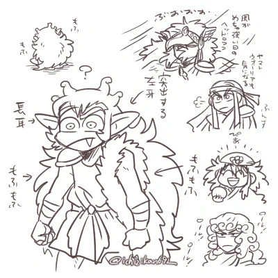 某作品のらくがき。らくがきたのしい。 