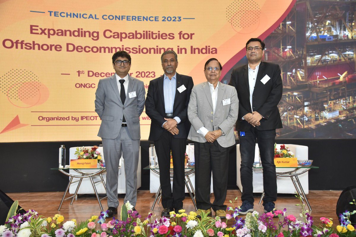 Intriguing insights unfolded at #ONGC International Conference on Offshore Decommissioning with <a href="/Shell_India/">Shell India</a> <a href="/larsentoubro/">Larsen & Toubro</a> <a href="/AFCONSInfra/">Afcons Infrastructure Limited</a> #SLB and <a href="/bakerhughesco/">Baker Hughes</a> showcasing latest advancements and global experience in Offshore infrastructure and Well Plugging &amp; Abandonment.