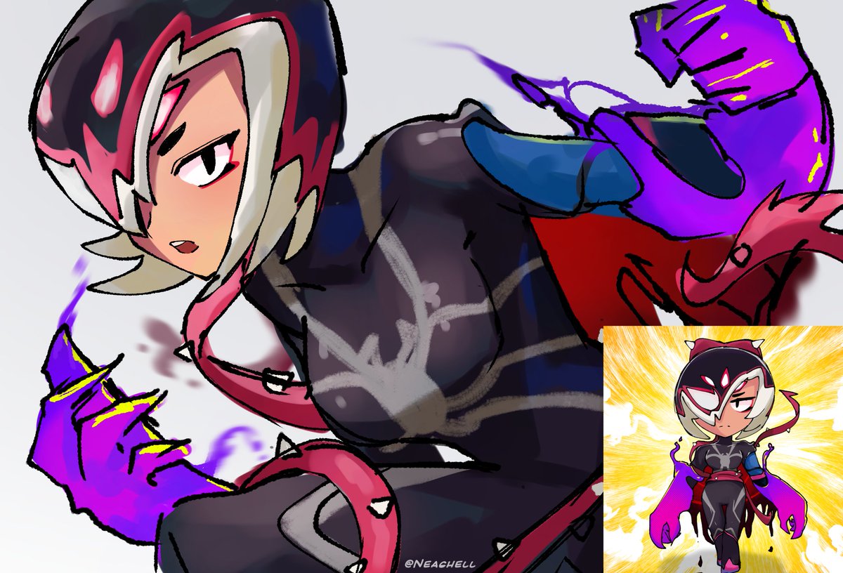 neaghell's tweet photo. 🖤🫶🏻✨Venomized Amazing Charlie✨🫶🏻💜

after the last post of brawl Stars as soon as I saw it I remembered the movie in which venom appears for the first time ahhhhhhh✨

#BrawlStars  #brawlstarsfanart #BrawlStarsCharlie #SpiderVerse #Venom https://t.co/TtzZ032oea
