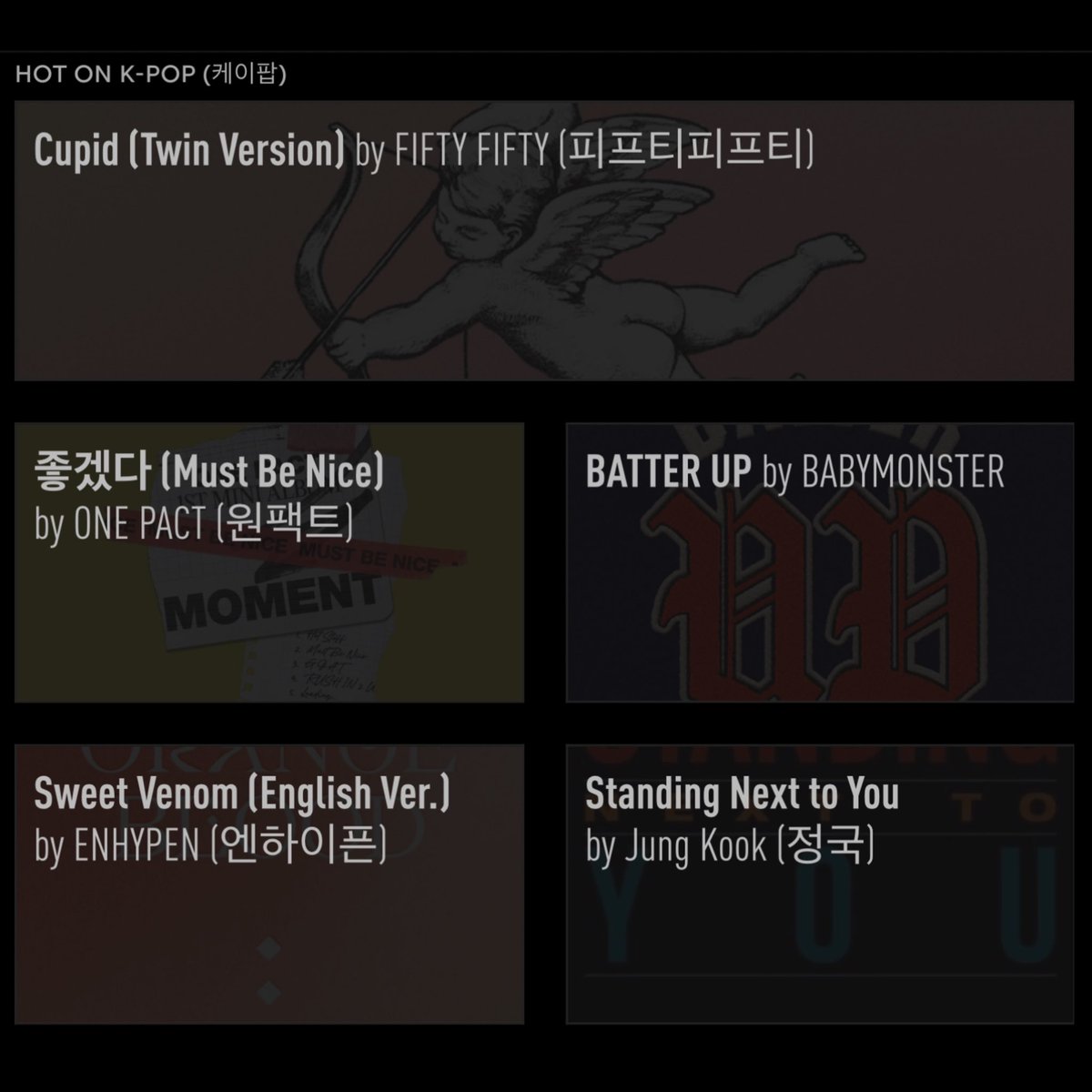 Genius_kor's tweet photo. #GeniusCharts | ONE PACT (@onepact_) debuts on the Genius Korea charts with “좋겠다 (Must Be Nice)”! 

The lead single from their album #Moment lands at #2 on the K-Pop chart!

#JONGWOO #JAYCHANG #SEONGMIN #TAG #YEDAM #ONEPACT
https://t.co/bJqVb4NYni https://t.co/sd1PYep7Ya