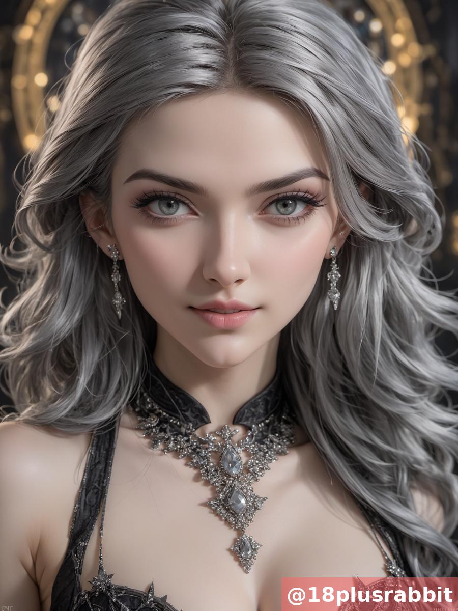 Gray Hair, Blue Eyes, and Diamond Necklace
グレイヘア、ブルーアイ、ダイヤモンドネックレス
灰色头发、蓝眼睛、钻石项链

#GrayHair #BlueEyes #DiamondNecklace #BeautifulWoman #BlackDress #LookingAtYou
#AIart #AIphoto #AIgravure #AIコスプレ #AI美女 #AIグラビア