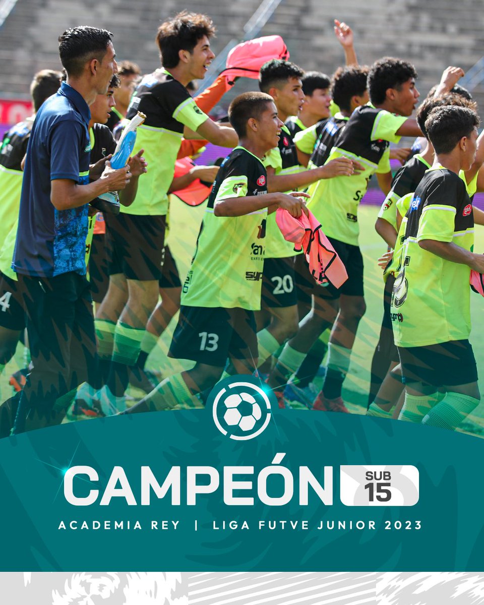 𝐀𝐂𝐀𝐃𝐄𝐌𝐈𝐀 𝐑𝐄𝐘 𝐂𝐀𝐌𝐏𝐄𝐎́𝐍 𝐒𝐔𝐁 𝟏𝟓 𝐃𝐄 𝐕𝐄𝐍𝐄𝐙𝐔𝐄𝐋𝐀 🇻🇪

¡A celebrar por todo lo alto! @academiarey 🫂

⚽️ Metropolitanos FC 1-1 (5-6 t.p) Academia Rey

🏅 𝗙𝗶𝗻𝗮𝗹𝗲𝘀 𝗟𝗶𝗴𝗮 𝗙𝗨𝗧𝗩𝗘 𝗝𝘂𝗻𝗶𝗼𝗿 𝟮𝟬𝟮𝟯

#ElFuturoDelFUTVE 🇻🇪