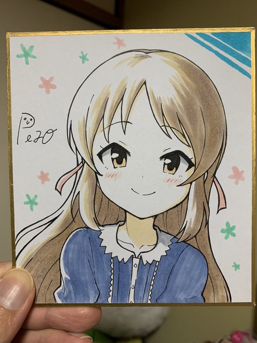 ありすちゃん色紙できた!