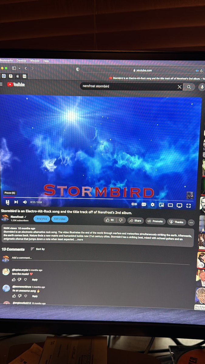 960 Thousand views of Stormbird #alternative #newmusic #Chicago #Nero ##Nerofrost