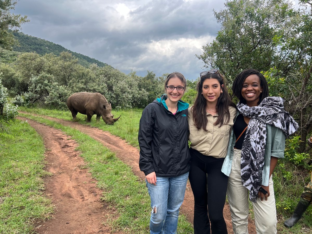 It’s been lovely working with these women and also getting to explore some of Kenya’s beauty with them. @VUMCglobalanes and @MayoAnesRes you’re training great residents! (Also pictured, one of two rhinos in the Maasai Mara.)
