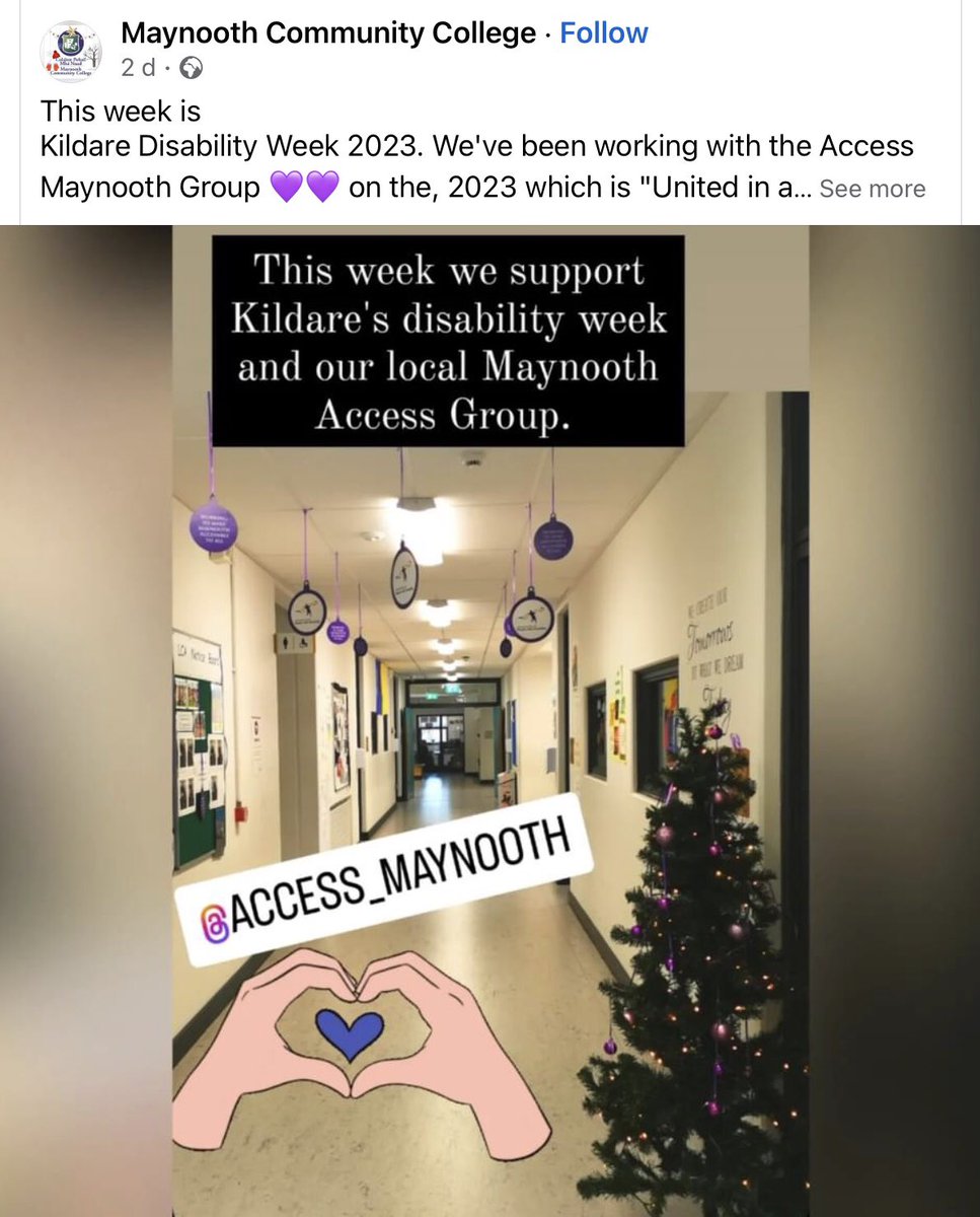 access_maynooth's tweet photo. We just love 💜💜it when young people support our campaign and advocate for disability rights.#CommunitySupport #IDPWD2023 #PurpleLights23 #KildareDisabilityWeek @DisabilityFed @AnneRabbitte @caromom_irl @GaryJk64 @BrendaDrumm @SBKwellness @EnableIreland @PPN_Kildare https://t.co/qEe4y7JwqQ
