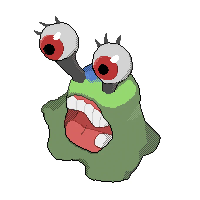 作業している絵に使うドットです。 