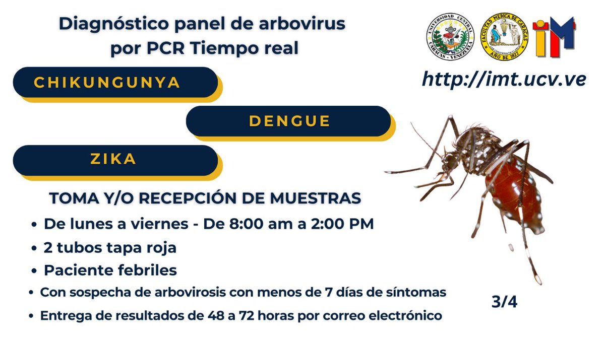 Instituto de Medicina Tropical UCV tweet media