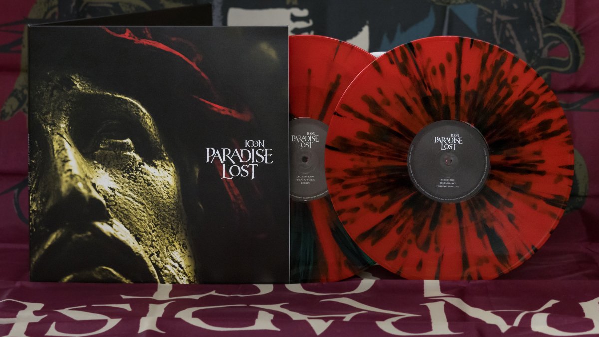 TELLitphoto's tweet photo. New release Paradise Lost Icon 30 Anniversary Edition preparing for my first listen @officialPL @NickHolmesPL #icon30 #paradiselost #gothicmetal #vinylrecords https://t.co/Kd7QzBZRrV