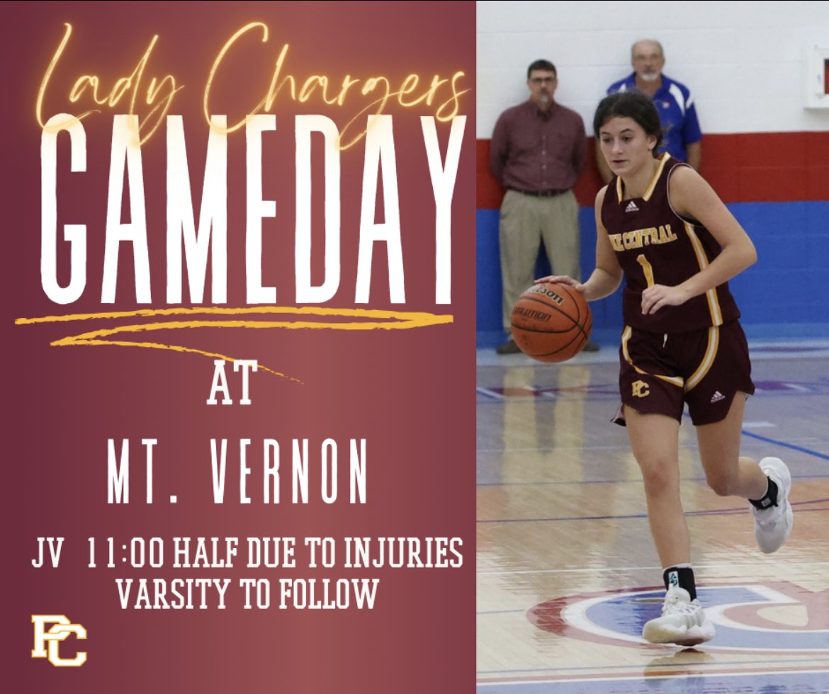 GameDay at MT. Vernon Varsity will follow after JV half. 

Let's go Lady Chargers!