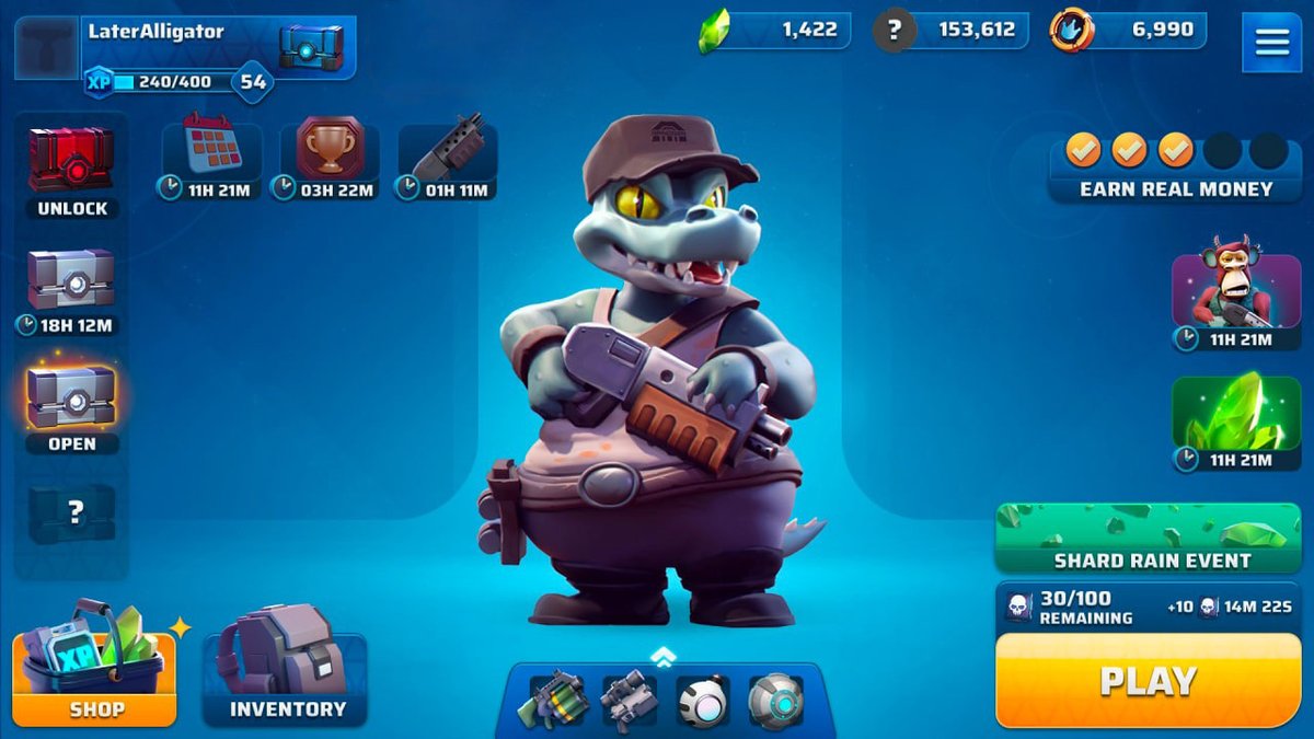 ApeStarsP2E's tweet photo. Think you're tough? Well, think again because we have a new predator in town! With jaws that could crush a tank and a tail that packs a mean whack, this scaly free-to-play character will show you who is boss.
#APESTARS https://t.co/hylY5hI75g