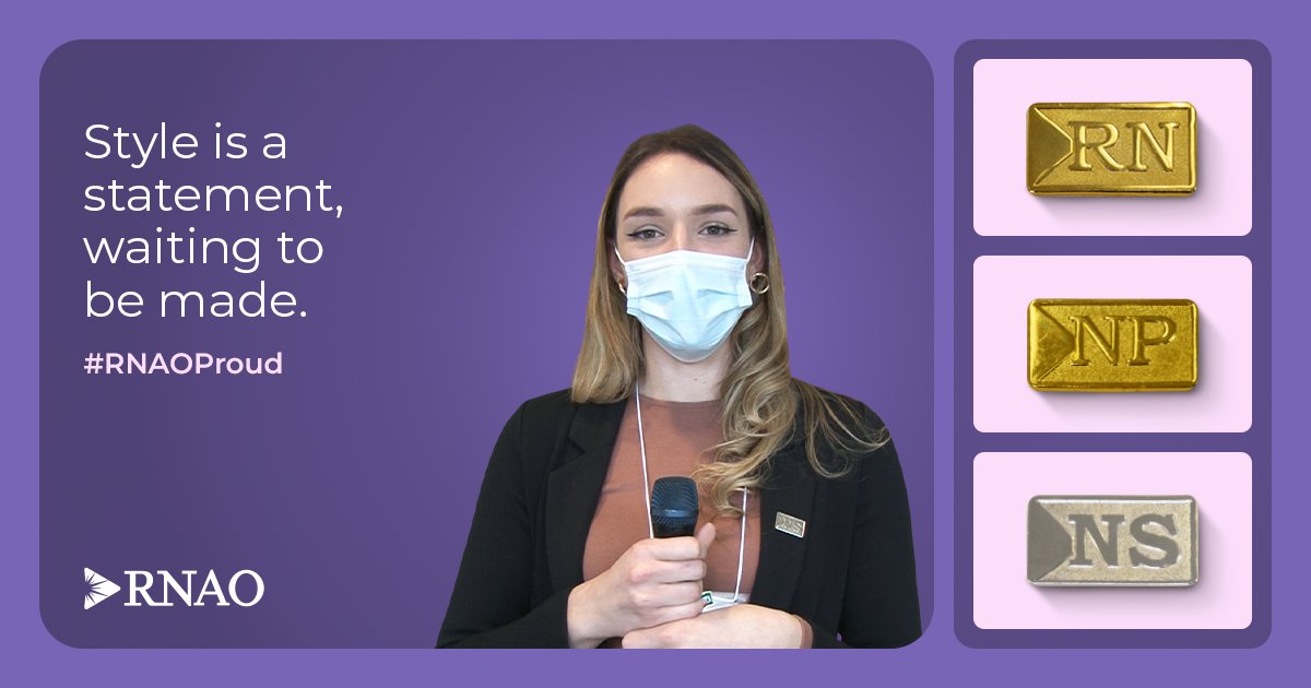 📢RNAO members: Show us how you rock your pin.

Share your pictures with us using #RNAOProud and get featured. Don't forget to tag us.

Learn more: RNAO.ca/news/wear-your…

<a href="/DorisGrinspun/">Dr. Doris Grinspun 🇨🇦 RN, PhD, FAAN, O.ONT</a> <a href="/ClaudetteHollow/">Claudette Holloway</a> <a href="/LhamoDolkar2023/">Lhamo Dolkar</a>