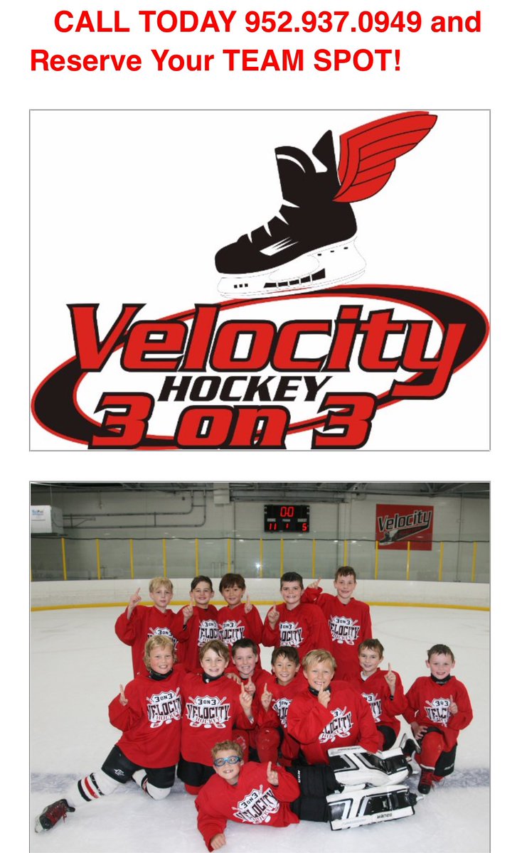 2024 Velocity 3v3 Registration NOW OPEN. Call today 952.937.0949. Team Spots Fill Fast!