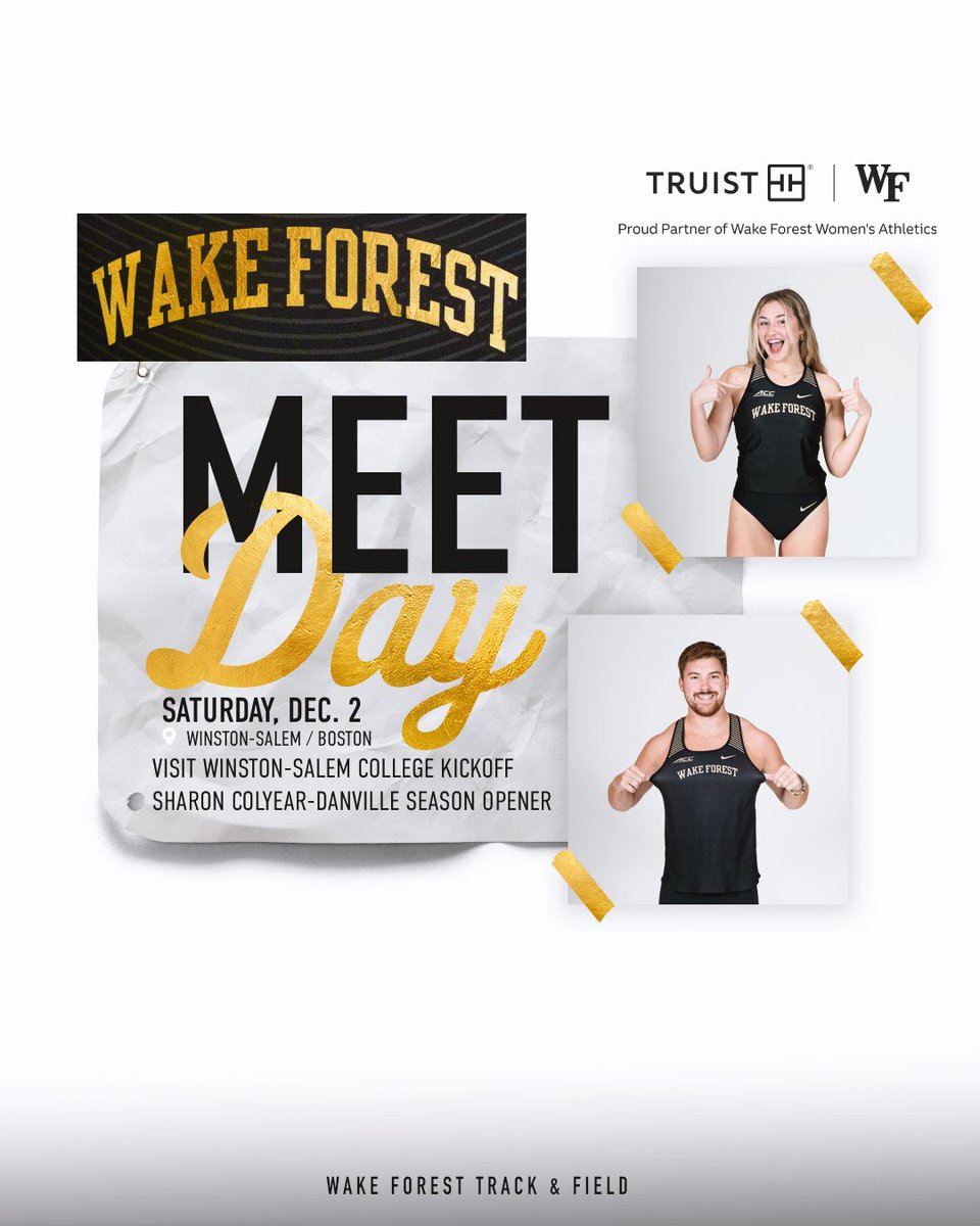 WakeTrack's tweet photo. 𝐈𝐧𝐝𝐨𝐨𝐫 𝐒𝐞𝐚𝐬𝐨𝐧 🔥

🏠 Visit Winston-Salem College Kickoff (Winston-Salem)
🛩️ Sharon Colyear-Danville Season Opener (Boston)
⌚️ 9:30 a.m. // 10 a.m.
📊 https://t.co/iuz3yhL1ZS 
📊 https://t.co/V0vC4eKDQg

#GoDeacs 🎩 https://t.co/S7FlJmVhdR