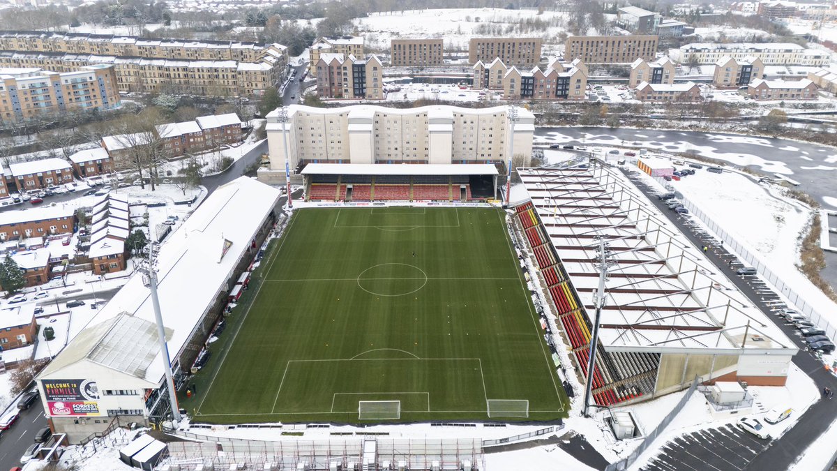 theroddyscott's tweet photo. The Wyre Stadium at Firhill, Glasgow,Scotland 🏴󠁧󠁢󠁳󠁣󠁴󠁿 #snow #weather #glasgow #partickthistle #gv @PartickThistle https://t.co/jHGZ7wIJl7