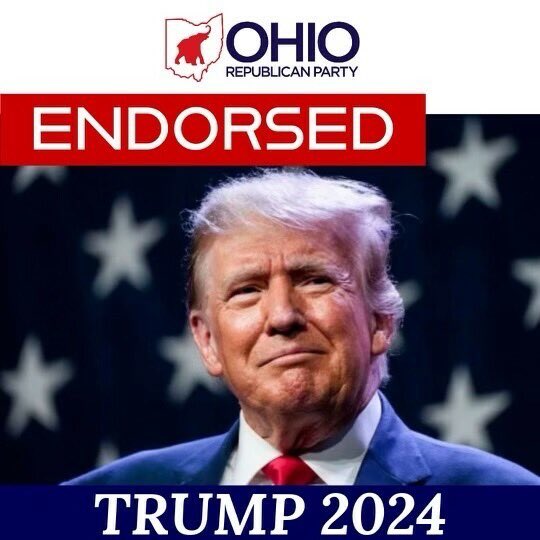 Thank you to the Ohio Republican Party, and Alex Triantafilou for unanimously endorsing me for President. Something which has never happened before, a great honor, WE WILL NOT LET YOU DOWN!

Donald Trump Truth Social 07:33 PM EST 12/01/23