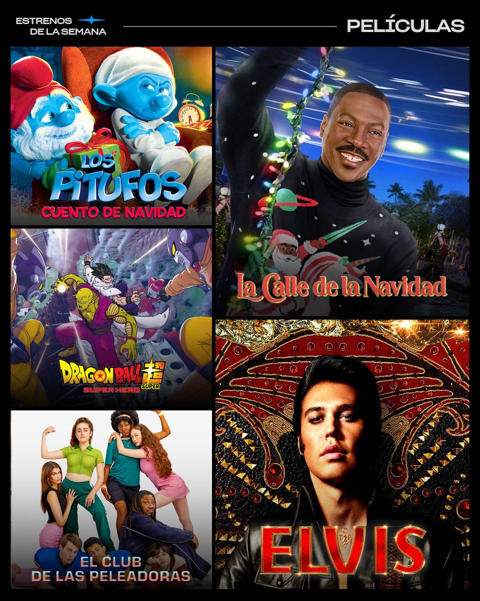 PrimeVideoLat's tweet image. Llegó diciembre con su alegría 🎄✨ y llegaron los mejores estrenos...

Para viajar con los #Derbez 👨‍👩‍👧‍👦, bailar como #Elvis🕺, disfrutar de la Calle de la Navidad como #EddieMurphy 🎅🏾, luchar por los regalos como luchan en #DragonBallSuper:SuperHero 💥 y mucho más 💙