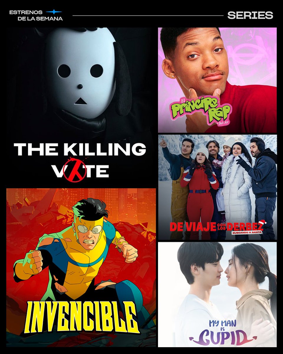 PrimeVideoLat's tweet image. Llegó diciembre con su alegría 🎄✨ y llegaron los mejores estrenos...

Para viajar con los #Derbez 👨‍👩‍👧‍👦, bailar como #Elvis🕺, disfrutar de la Calle de la Navidad como #EddieMurphy 🎅🏾, luchar por los regalos como luchan en #DragonBallSuper:SuperHero 💥 y mucho más 💙