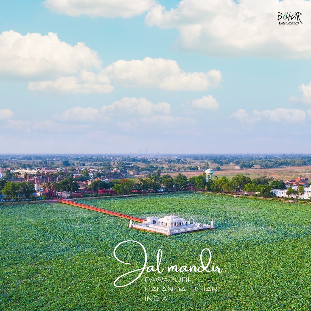 Experience spiritual serenity amidst the serene beauty of Jal Mandir, a  captivating Jain temple nestled in the heart of Pawapuri, Bihar. Nestled amidst a lotus-strewn lake, this serene sanctuary invites you to embark on a profound spiritual quest.