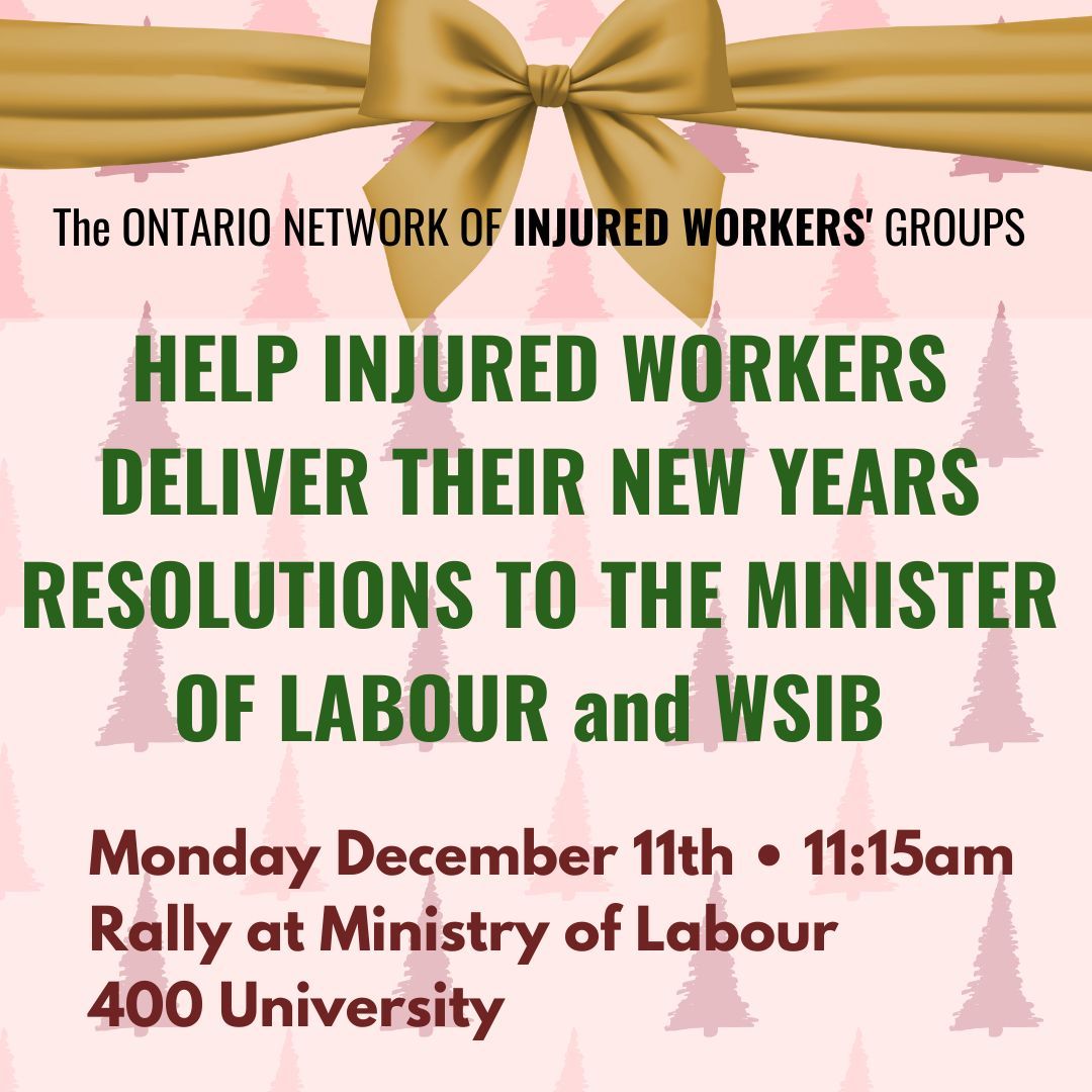 ONIWG's tweet photo. Join us for a rally on December 11th at 400 University Ave at 11:15am. https://t.co/OLBn3YrazB