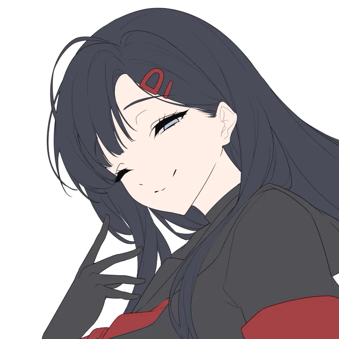 ちょっと目を開いてるのが好き