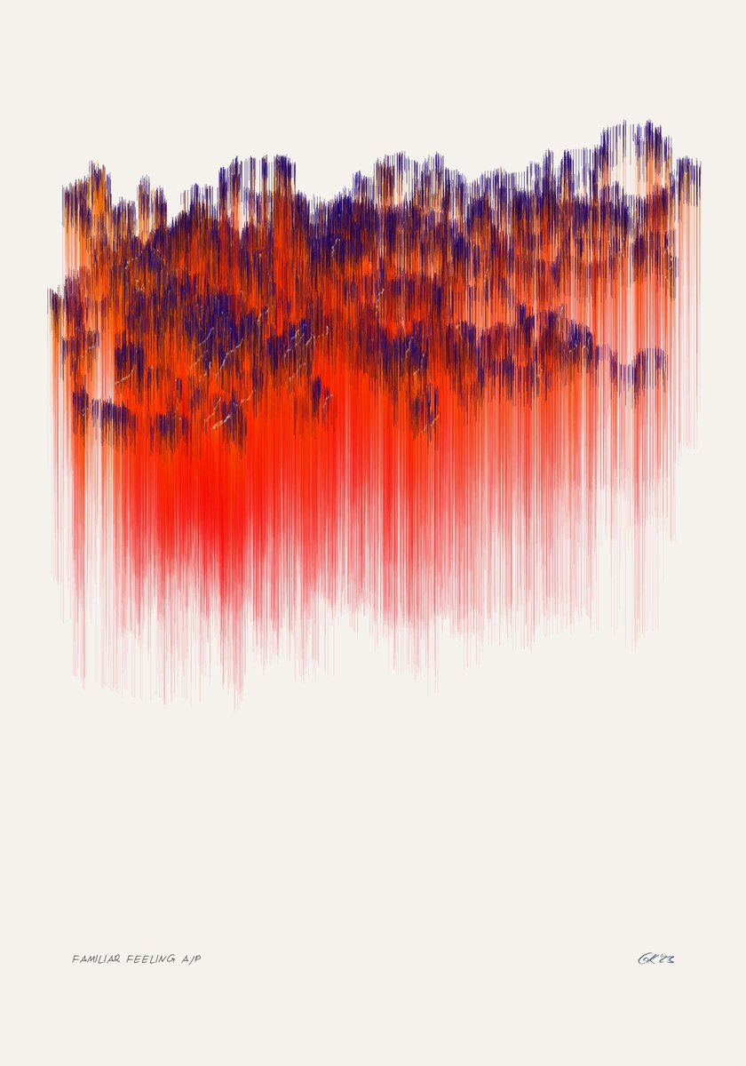 monotonstereo's tweet image. FAMILIAR FEELING [ MOLOKO ]
Fine art print on Hahnemühle PhotoRag (308) paper. 
Limited Edition of 5 (per format). 
Signed. 2023
30 x 40 cm
50 x 70 cm
70 x 100 cm

#generativeart #music #moloko #abstractart #LimitedEdition