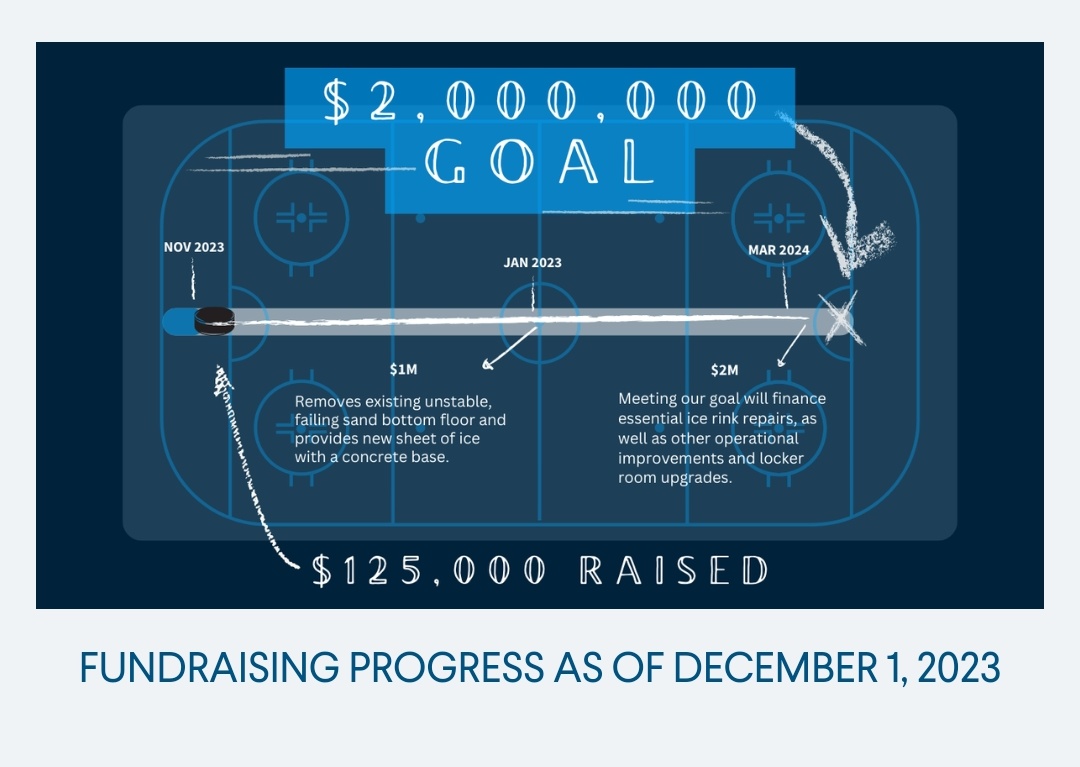 The puck is moving! 

After just a few days, we've hit more than $125,000 raised to #FundTheRink.

FundTheRink.org