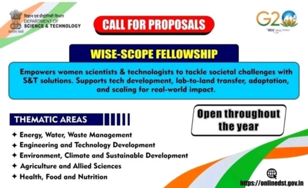 Dr_Manobala's tweet photo. @IndiaDST  announces call for #wisescopefellowship for #women candidates holding #phd.If you are interested in applying for this program contact me along with your CV at manobala.t@saiuniversity.edu.in. There are some interesting  projects.#postdoc #biotech #fellowship https://t.co/vDjJpn3fEG