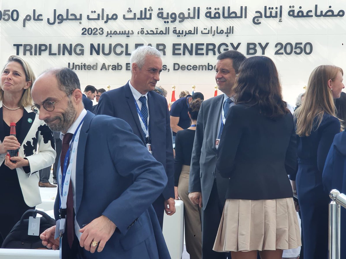 Aur_Prevost_CN's tweet image. 👍 Historic moment at #COP28  in Dubaï this morning ! 22 countries have signed up to the goal of #tripling global #nuclear #energy capacity by 2050. The revival of nuclear #power is critical for cutting #carbon emissions to near zero in the coming decades.
