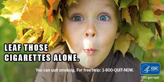 MauryPrevention's tweet photo. Turn over a new leaf and quit smoking today. For free help, visit https://t.co/ExOfQRUEXU or call us at 1-800-QUIT-NOW! https://t.co/0q5aan63eL