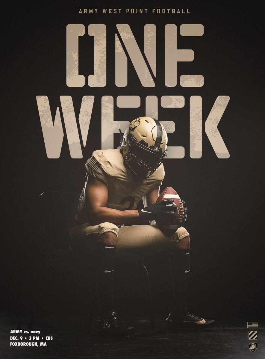 ArmyWP_Football's tweet image. 7 days until kickoff! 

#GoArmy x #BEATnavy!