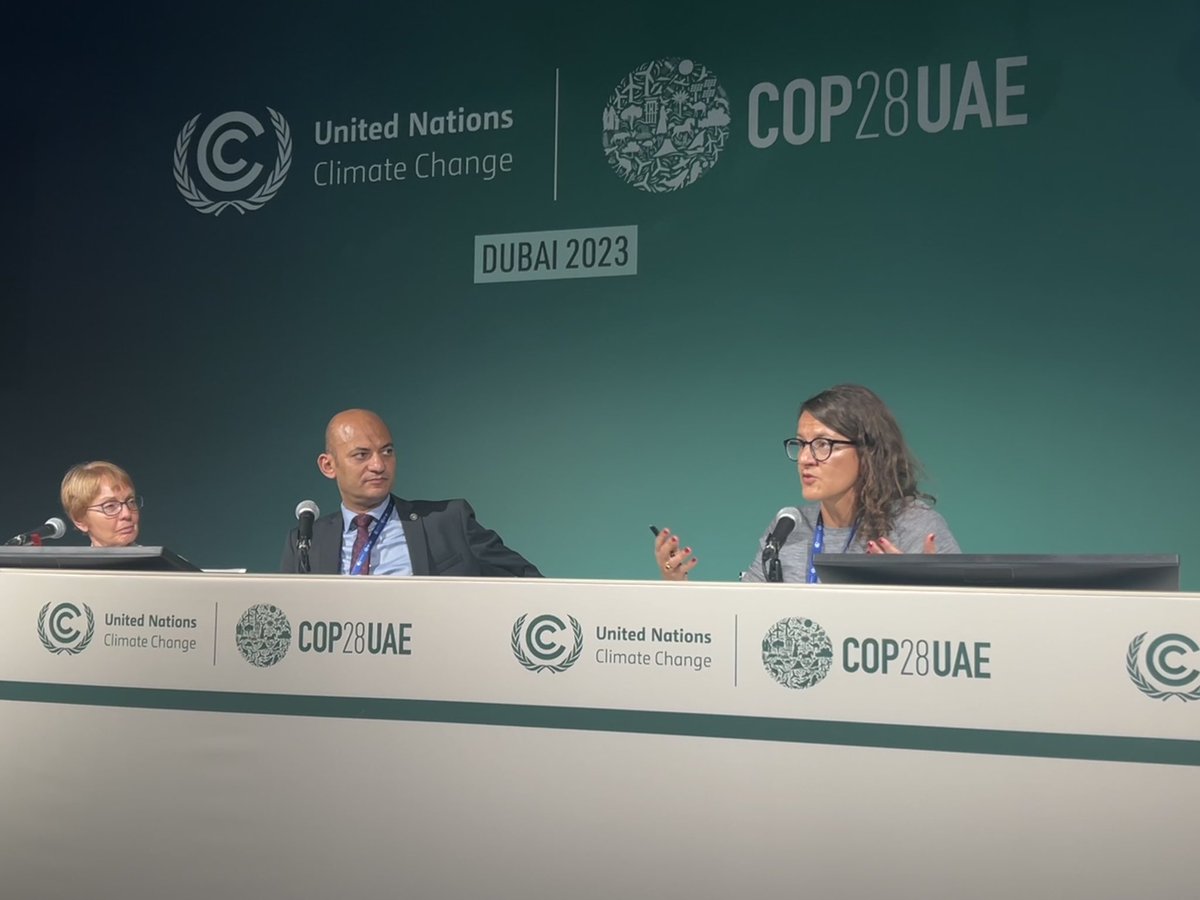 At a Dubai COP28 session, Dr. Zorana Andersen of our ISEE Policy team points out the need for us to bring the scientific evidence of health-climate linkages to decision makers. @ISEE_global @zoranajova