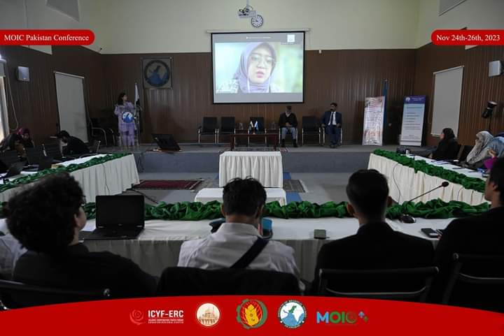 PakMOIC's tweet photo. Opening Ceremony of Model OIC Pakistan Conference was held on November 24th co-organized with @icyferc &amp; in partnership with @IOFS_KZ &amp; @IRSIslamabad as a pre-COP28 initiative to advocate for the first ever collective climate policy for @OIC_OCI States. https://t.co/ZhUpWi1Z1z https://t.co/wu61McvlWd
