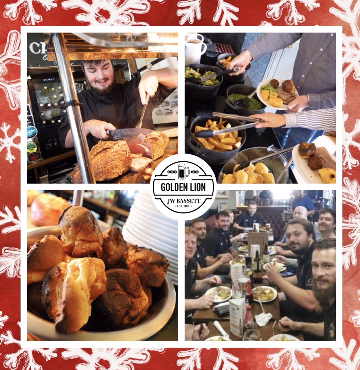 jwbassettpubs (@jwbpbltd) on Twitter photo Ho Ho Ho 🎄🎅🏽🍺
Still taking bookings at The Golden Lion for tomorrow’s Sunday Carvery……give us a bell on 029 20701574 or email us on lion@jwbpubs.com
jwbpubs.com Ho Ho Ho 🎄🎅🏽🍺
Still taking bookings at The Golden Lion for tomorrow’s Sunday Carvery……give us a bell on 029 20701574 or email us on lion@jwbpubs.com
jwbpubs.com