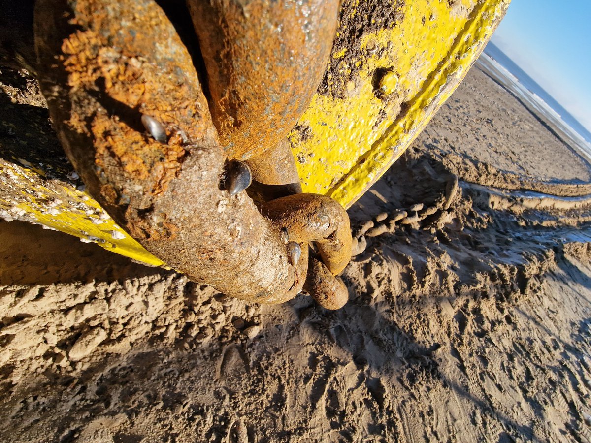 AndyJStokes's tweet image. Buoy on the beach #mablethorpe