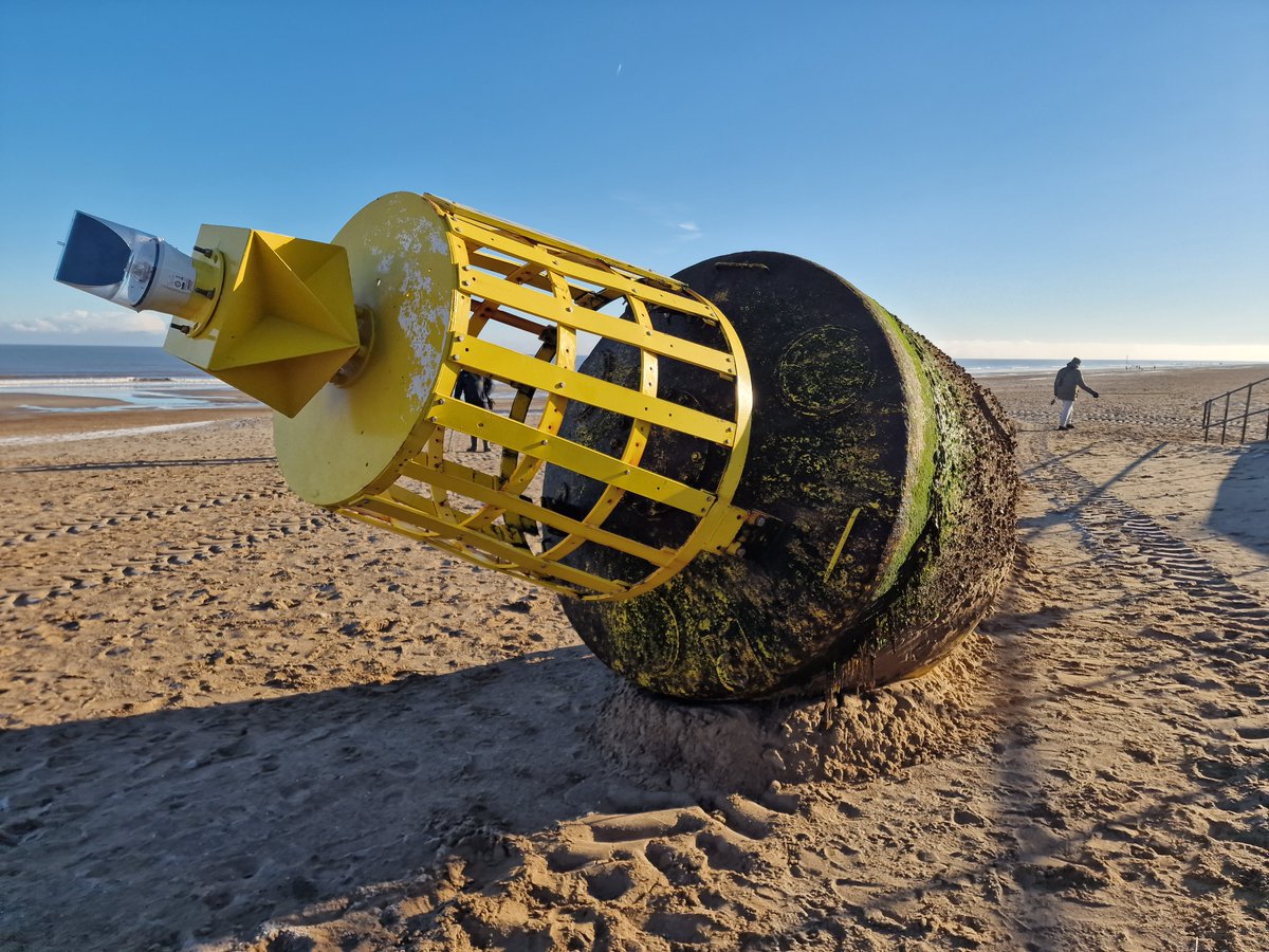 AndyJStokes's tweet image. Buoy on the beach #mablethorpe