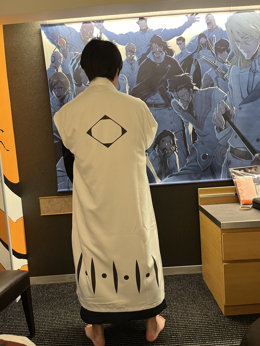 BLEACH【ホテルニューオータニ/隊長風バスローブ】 隊長風バスローブ着心地良い！！！ マジでこれは買いです