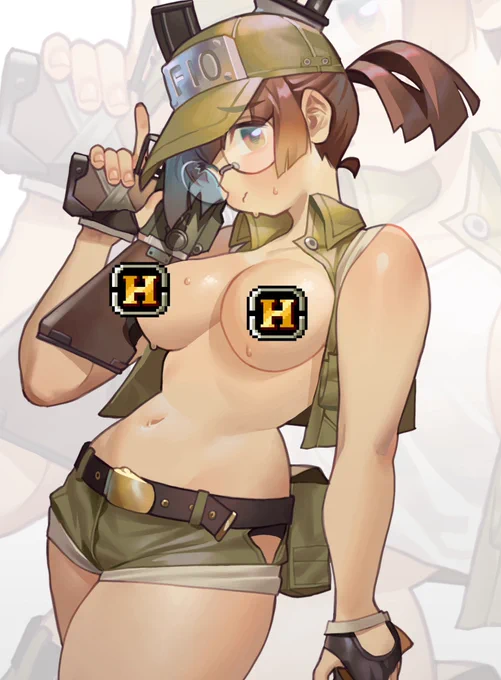 topless version of Fio for patrons  