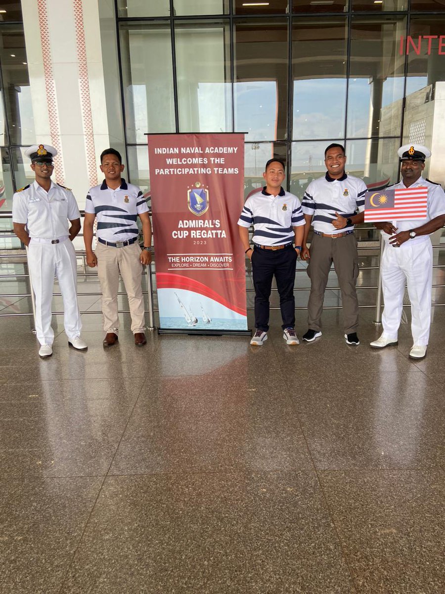 #TheHorizonAwaits 🌅

12th ADMIRAL'S CUP SAILING REGATTA 

@IN_NavalAcademy welcomes Tanzania🇹🇿, South Africa🇿🇦, Venezuela 🇻🇪, Oman🇴🇲 & Malaysia 🇲🇾 to 'Gods Own Country'🏝️

Proud to host our own #INA Alumni from Tanzania 🇹🇿 as a participant ⛵!
#BuildingBridgesofFriendship 🤝🏼🇮🇳