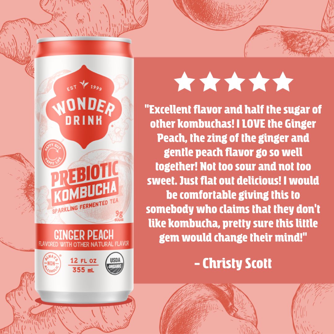 Tis the season to be fizzy! Enjoy 40% off all Wonder Drink kombucha flavors sitewide all month long with code WONDER40!! 
ow.ly/LUJZ50Q51lt

(While supplies last. May not be combined with other codes. Not valid on subscription orders. Code expires 12/31/23.)