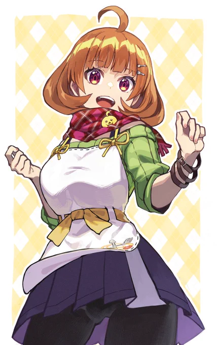 マフラーぴょこちゃん。 #珠乃ぴょこ #すくらんぶる絵っぐ
