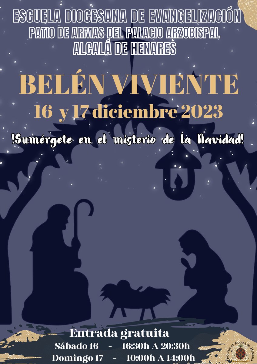 edealcala's tweet photo. Ya estamos preparando con muchísima ilusión nuestro #BelenViviente. Sumérgete en el misterio de la #Navidad . Una verdadera experiencia inmersiva que no te puedes perder. El #NiñoJesus nos espera a todos.#edevangelizacion @obispadoalcala #misterio #AmordeDios https://t.co/zobScnYw8l