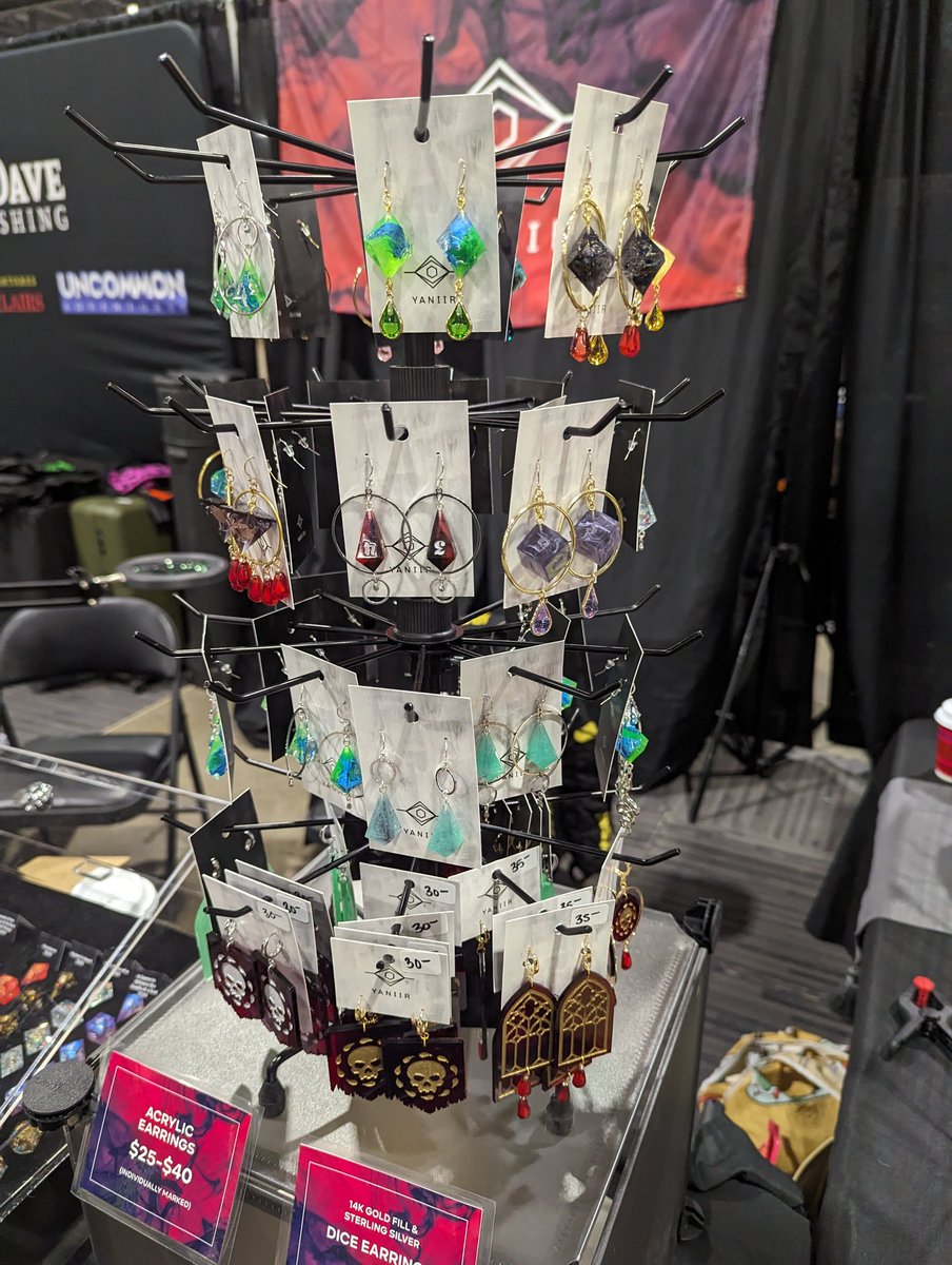 whatseplaying's tweet photo. Day 2 of PAX Unplugged and if you're into dice or aesthetic jewelry, highly recommend checking out the Yaniir booth! Stuff sells fast (no surprise; it's gorgeous). 

What are y'all's favorite booths so far? https://t.co/2mVkkXjxBp