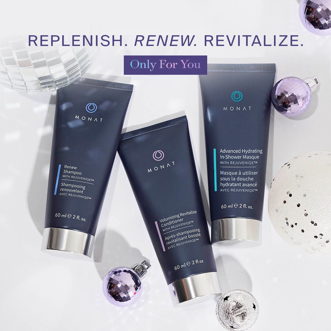 MONATOfficial's tweet photo. Treat yourself to a gift… for more gorgeous hair!💝 VIPs and MPs who place a qualifying Flexship order in December can choose one of these favorites as their FREE Only For You product!
 
#ofy #shampoo #masque #conditioner https://t.co/hY4Tm6Ik78
