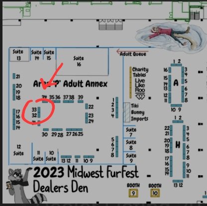 Day two of Furfest! Stop by table P32/33, grab a new friend, and get a free art print!